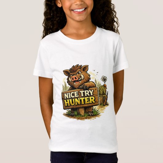 Schöner Versuch Jäger T-Shirt (Vorderseite)