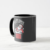 Schöner Versuch Santa, ich habe dich auf der Ring- Tasse (Vorderseite Links)