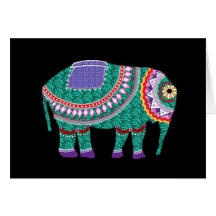 Schöner Verzierter Elefant