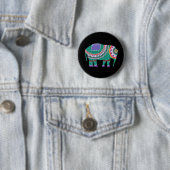 Schöner Verzierter Elefant Button (Beispiel)