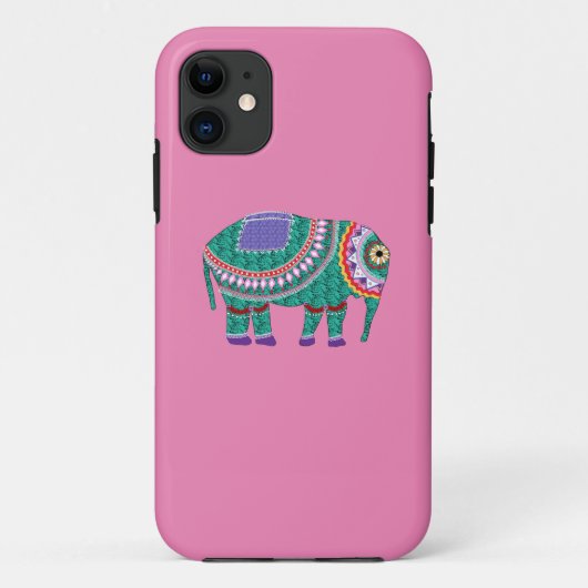 Schöner Verzierter Elefant Case-Mate iPhone Hülle (Rückseite)
