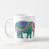 Schöner Verzierter Elefant Kaffeetasse (Links)