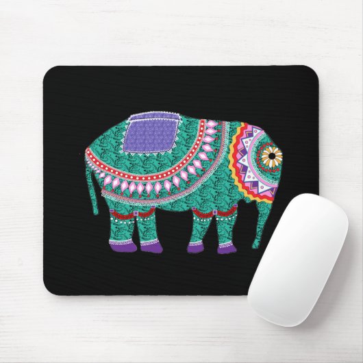 Schöner Verzierter Elefant Mousepad (Mit Mouse)
