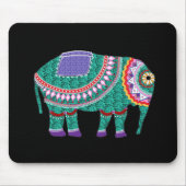 Schöner Verzierter Elefant Mousepad (Vorne)