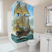 schöner vierstündiger Schiffsdruck Duschvorhang (Beispiel)