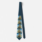 schöner vierstündiger Schiffsdruck Krawatte (Vorderseite)