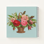 schöner Viktorianischer Blume Notizblock (Rückseite)