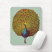 schöner Viktorianischer Pfauendruck Mousepad (Mit Mouse)
