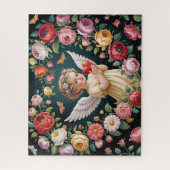 Schöner Vintage-Cherub Puzzle (Vertikal)