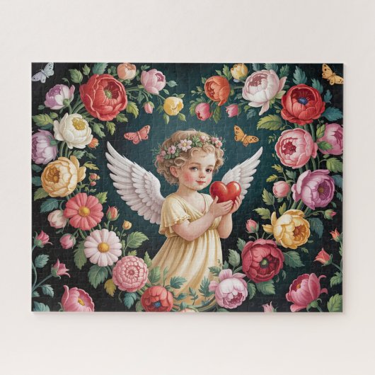 Schöner Vintage-Cherub Puzzle (Horizontal)