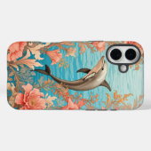 Schöner Vintage-Delfin  Case-Mate iPhone Hülle (Rückseite (Horizontal))