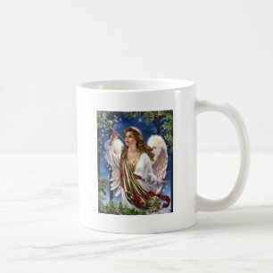 Schöner vintage Weihnachtsengel Kaffeetasse