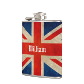 Schöner Vintager BRITISCHER Flachmann (Links)