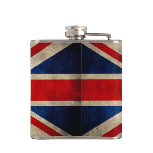 Schöner Vintager BRITISCHER Flachmann (Rückseite)