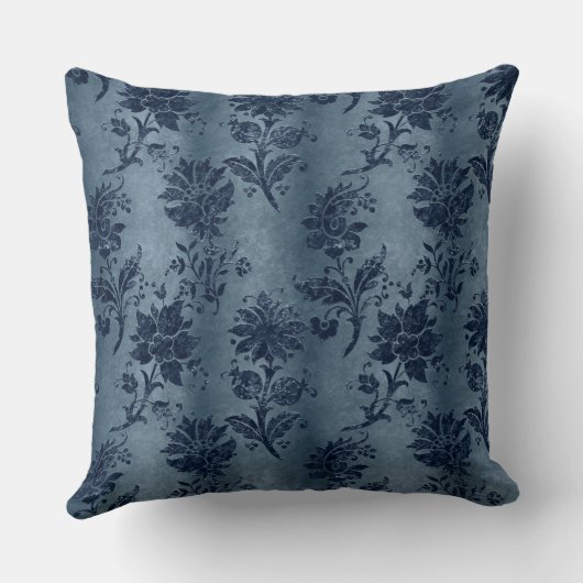 Schöner, Vintager, geprägter Samtdampfer, Muster Kissen (Rückseite)