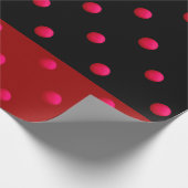Schöner, Vintager Hintergrund, Polka Punkt, rot un Geschenkpapier (Ecke)
