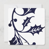 Schöner Vintager Junge Feiertagskarte (Rückseite)