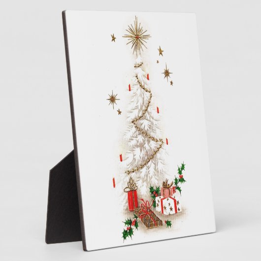 Schöner Vintager Mitte- des Fotoplatte (Seite)