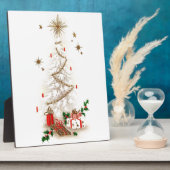 Schöner Vintager Mitte- des Fotoplatte (Seite)