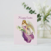 Schöner Vintager Ostergel Feiertagspostkarte (Stehend Vorderseite)