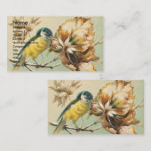 Schöner Vintager Vogel Visitenkarte (Vorne/Hinten)