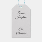 Schöner Vintager Wächter Engel mit Kindern Geschenkanhänger (Rückseite)