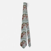 Schöner Vintager Weihnachtsmann und Girl Neck Tie Krawatte (Vorderseite)