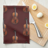 Schöner Viola-Geschirrtuch-Entwurf Handtuch (Viertel Falte)