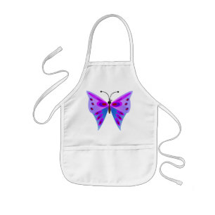 Schöner Violetter Schmetterling Kinderschürze