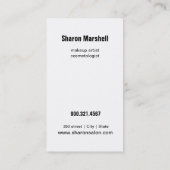 Schöner Visitenkarte (Rückseite)