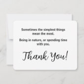 Schöner Vogel im Herbst Foto | Von Herzen Dankeskarte (Rückseite)