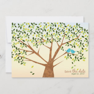 Schöner Vogelbaum Save the Date