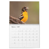 Schöner Vogelkalender im Hinterhof Kalender (Feb 2027)