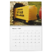 Schöner Volljahresfahrplan Kalender (Feb 2027)