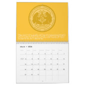 Schöner Volljähriger, farbenfroher Zodiakalender Kalender (Mär 2026)