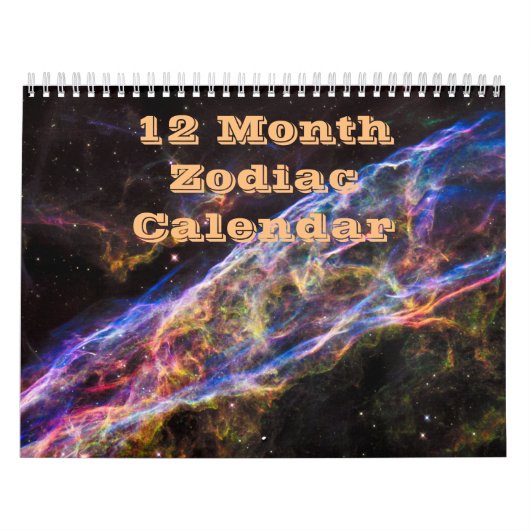 Schöner Volljähriger, farbenfroher Zodiakalender Kalender (Titelbild)