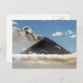 Schöner Vulkan Klyuchevskoy. Russland Postkarte (Vorne/Hinten)