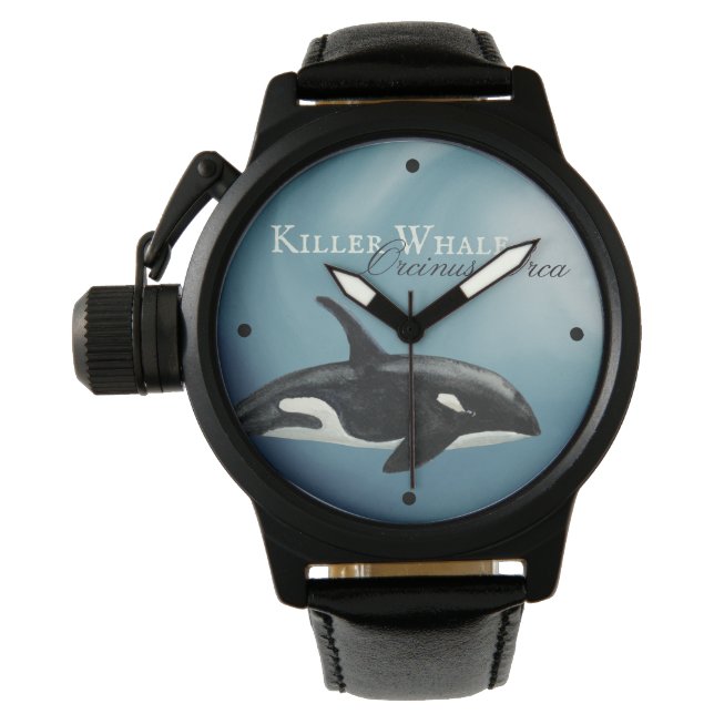 Schöner Wal, Orcinus Orca Armbanduhr (Vorderseite)