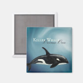 Schöner Wal, Orcinus Orca Magnet (Vorderseite/Rückseite)