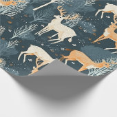 Schöner Wald Deer Geschenkpapier (Ecke)
