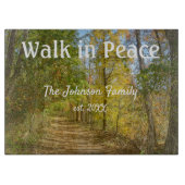 Schöner Waldweg Schneidebrett (Vorderseite)