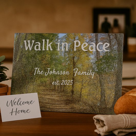 Schöner Waldweg Schneidebrett