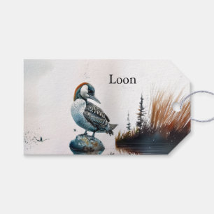schöner Wallon auf einem Felsen in Aquarell Geschenkanhänger