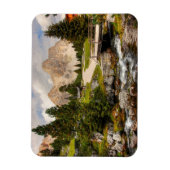 Schöner Wanderweg Fluss, Bäume & Berge Magnet (Vertikal)