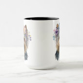 SCHÖNER WASSERCOLOR YORKSHIRE TERRIER HUND TASSE (Zentrum)