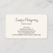 Schöner Wasserfall im Bergwald Visitenkarte (Rückseite)