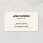 Schöner Wasserfall im Bergwald Visitenkarte (Rückseite)