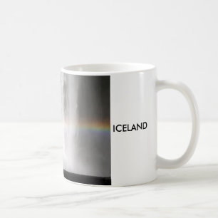 Schöner Wasserfall in Island Kaffeetasse