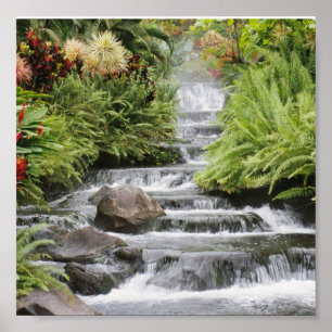 schöner Wasserfall Poster