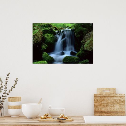 Schöner Wasserfall Poster (Küche)